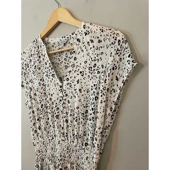 Rails Karla Cheetah Leopard Animal Print Smocked Waist Dress XS - Picture 5 of 7
